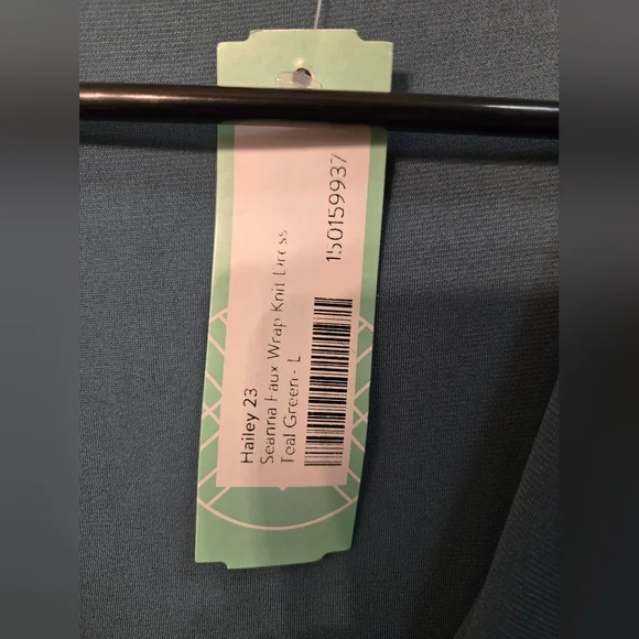 Kaileigh Blue Wrap Tie Front Midi Dress - Picture 4 of 5